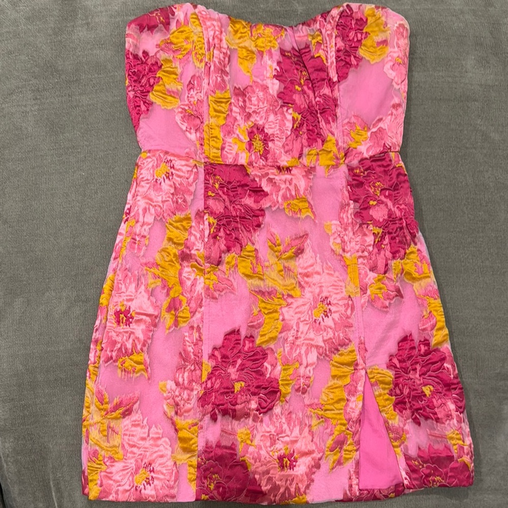 Floral Pink and Yellow Showpo Dress